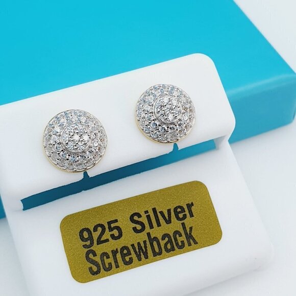 14K Gold Plated 925 Sterling Silver CZ Beautiful Earrings for Women, 1U… - Picture 7 of 11